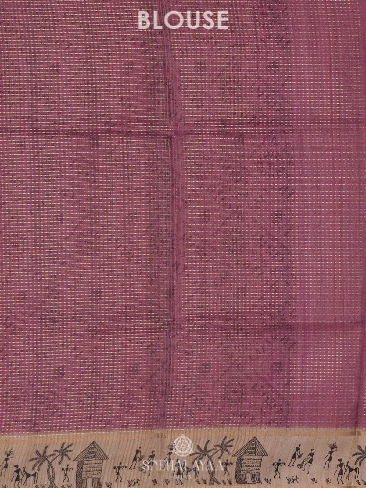 Plum Tussar Saree