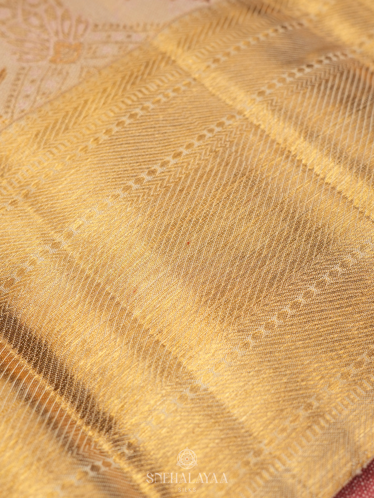 Beige  Kanjivaram Silk Saree
