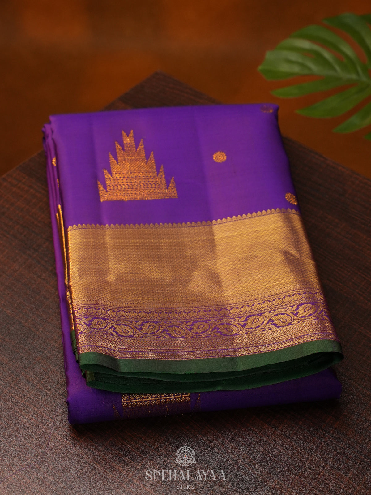 Purple Kanjivaram Silk Saree