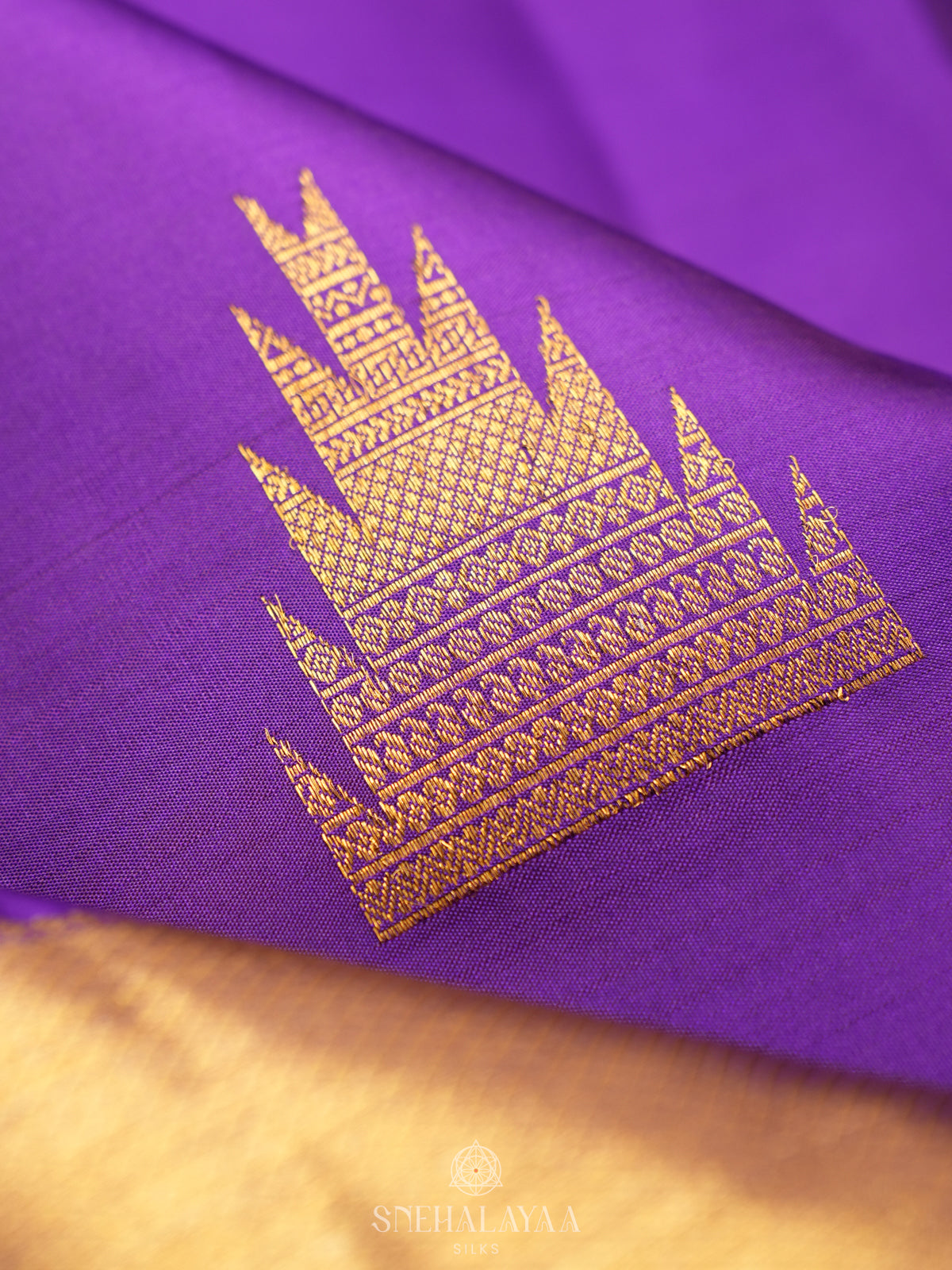 Purple Kanjivaram Silk Saree