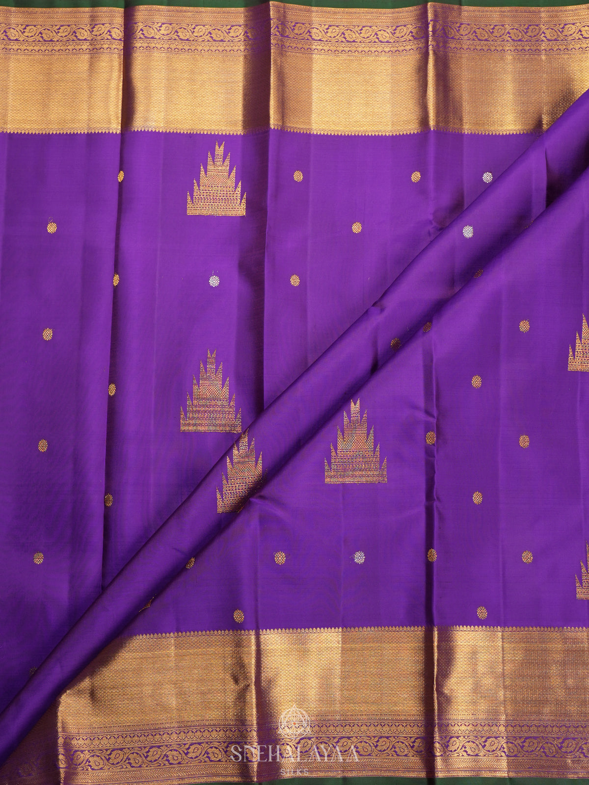 Purple Kanjivaram Silk Saree
