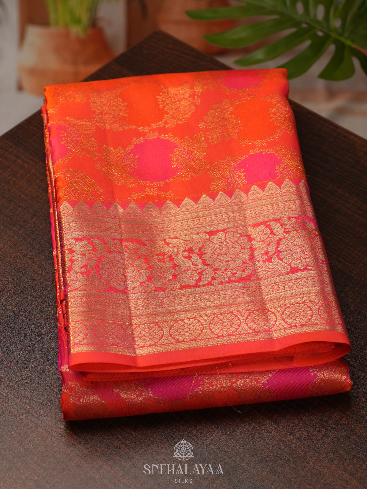 Pink Kanjivaram Silk Saree