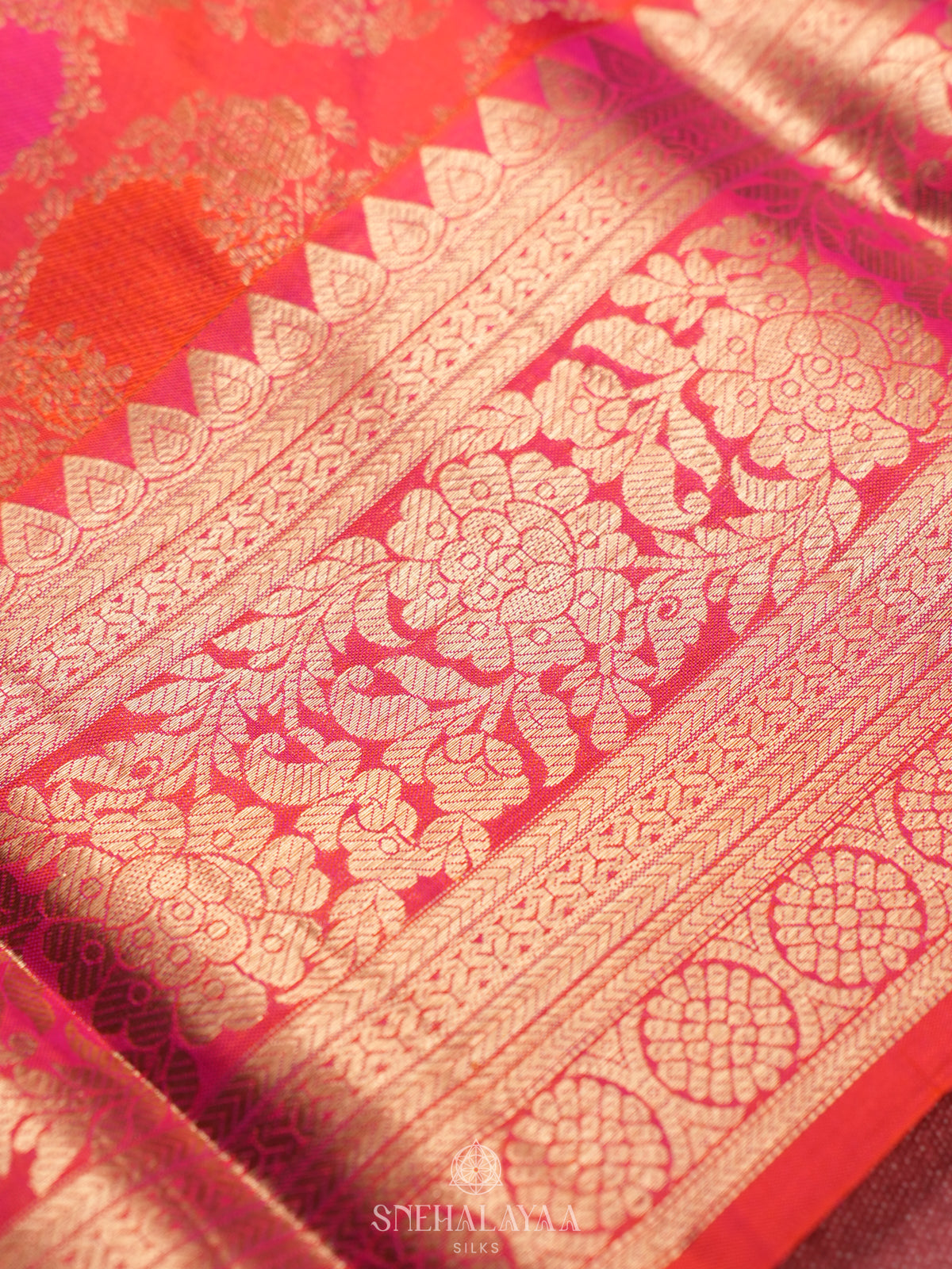 Pink Kanjivaram Silk Saree