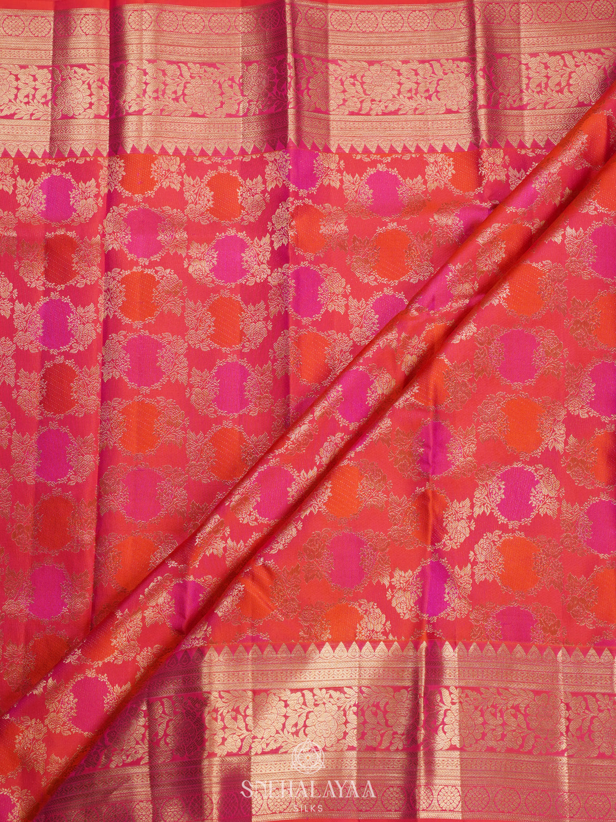 Pink Kanjivaram Silk Saree