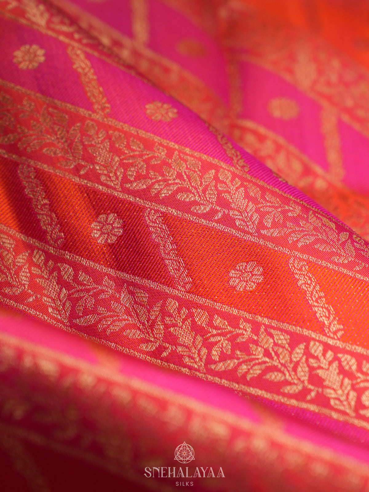 Pink Kanjivaram Silk Saree