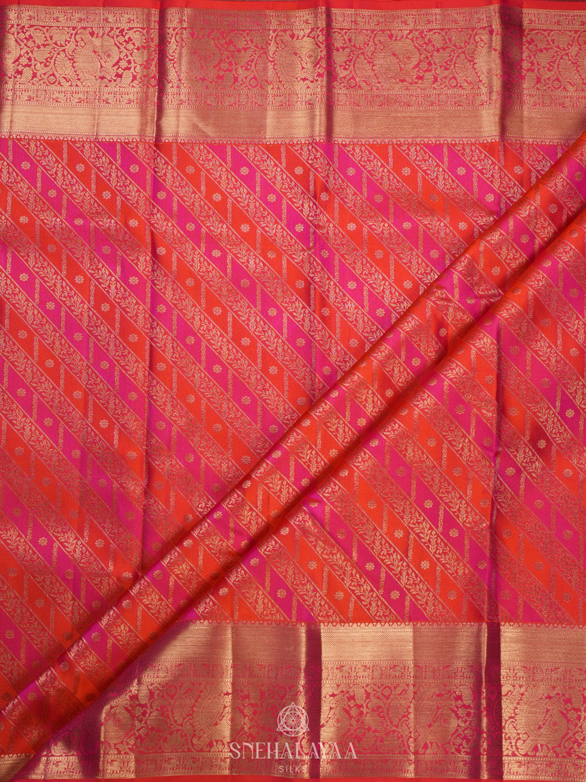 Pink Kanjivaram Silk Saree