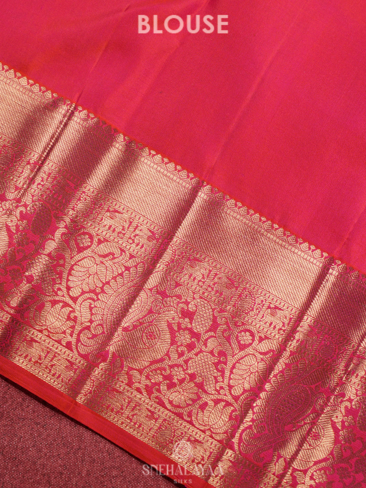 Pink Kanjivaram Silk Saree