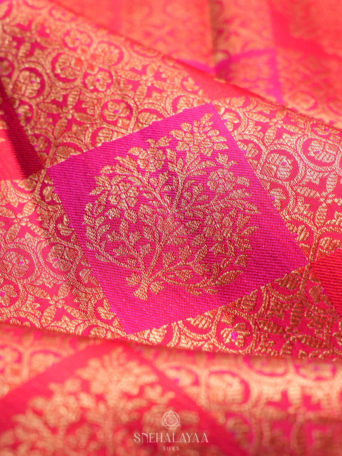 Pink Kanjivaram Silk Saree
