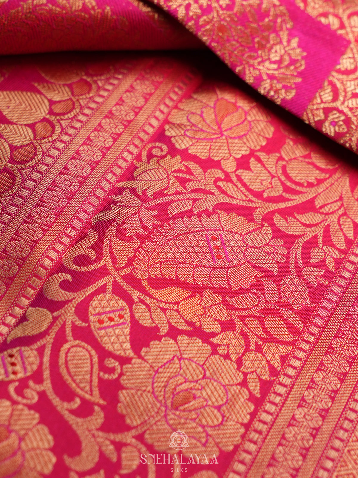 Pink Kanjivaram Silk Saree