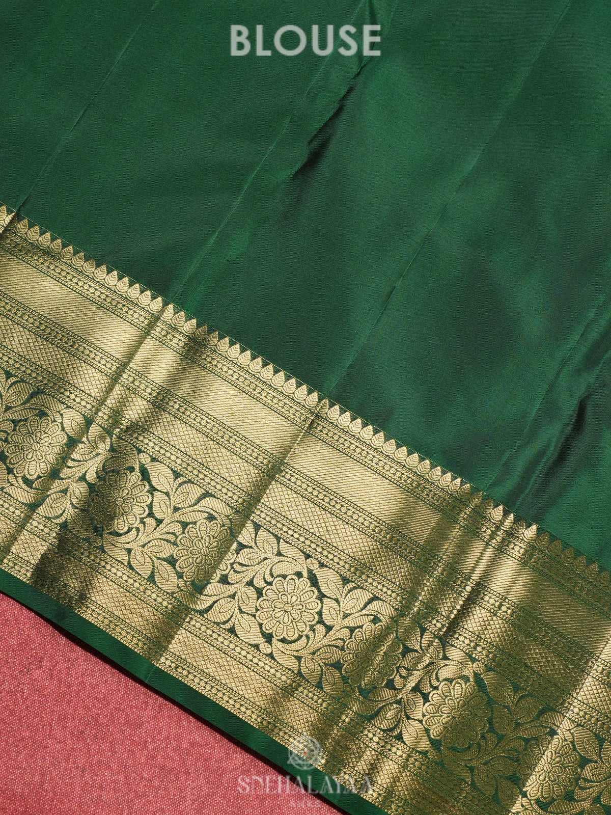 Emerald Green Kanjivaram Silk Saree