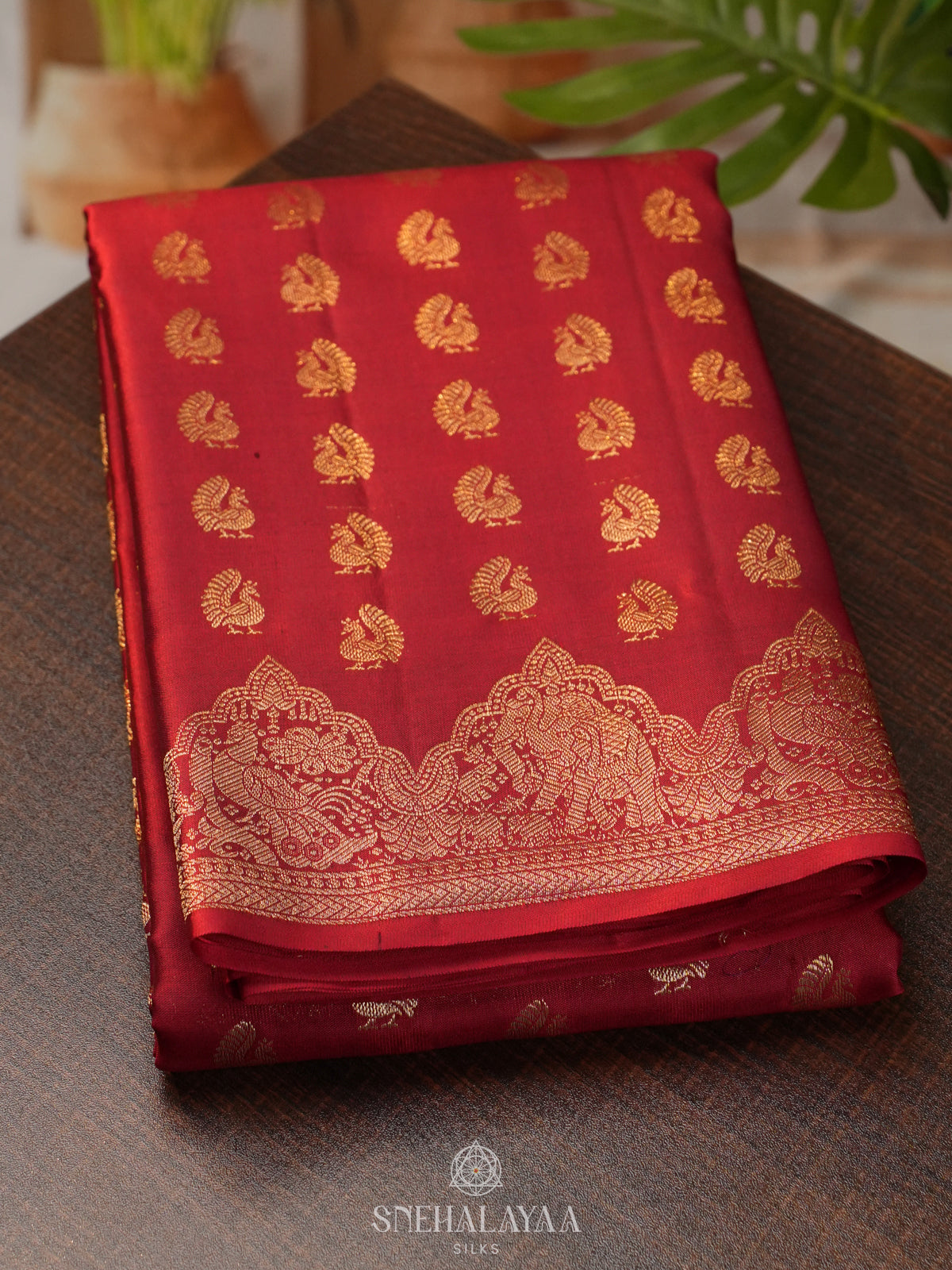 Red Kanjivaram Silk Saree