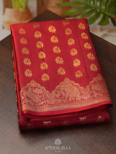 Red Kanjivaram Silk Saree