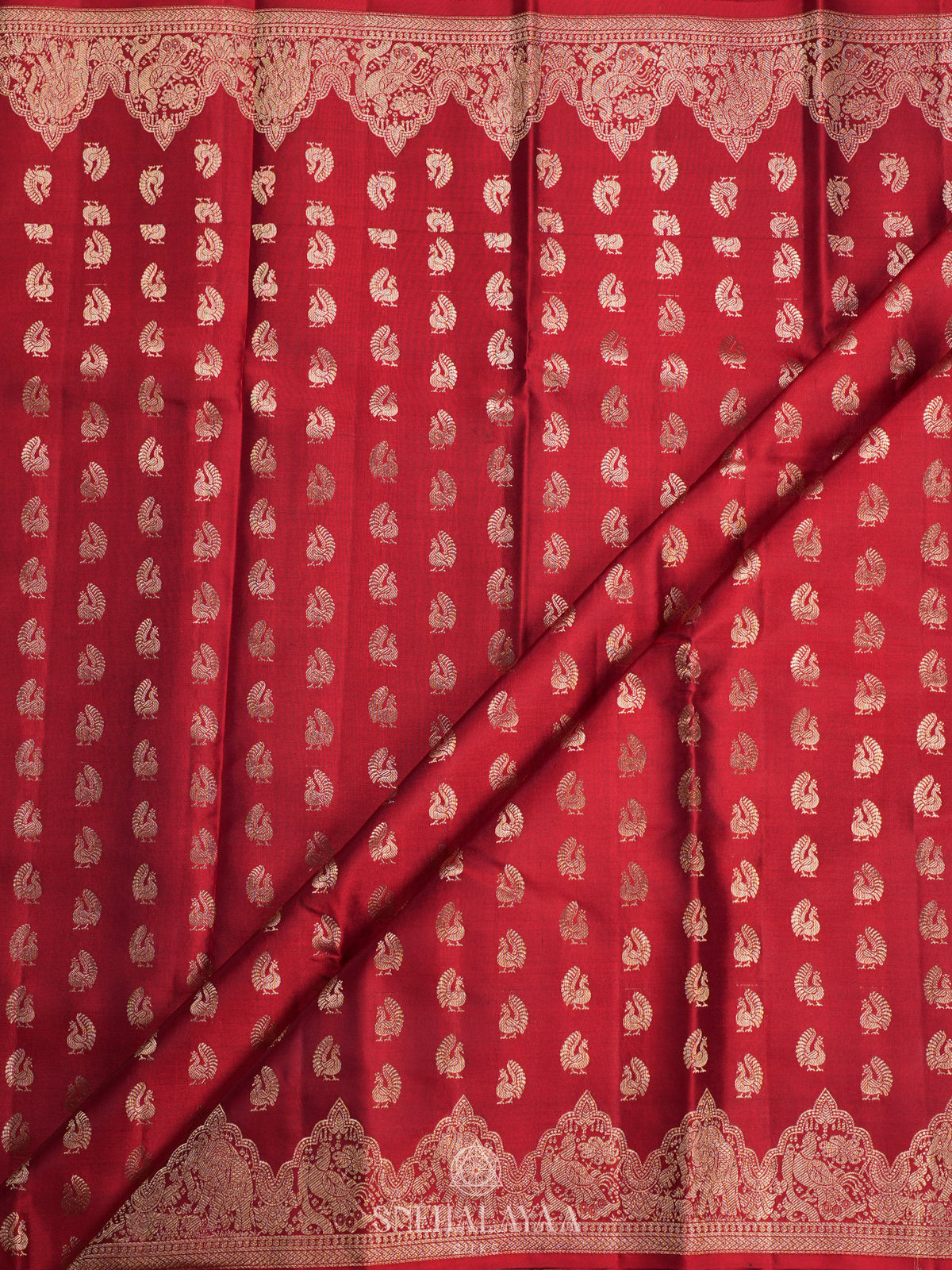 Red Kanjivaram Silk Saree