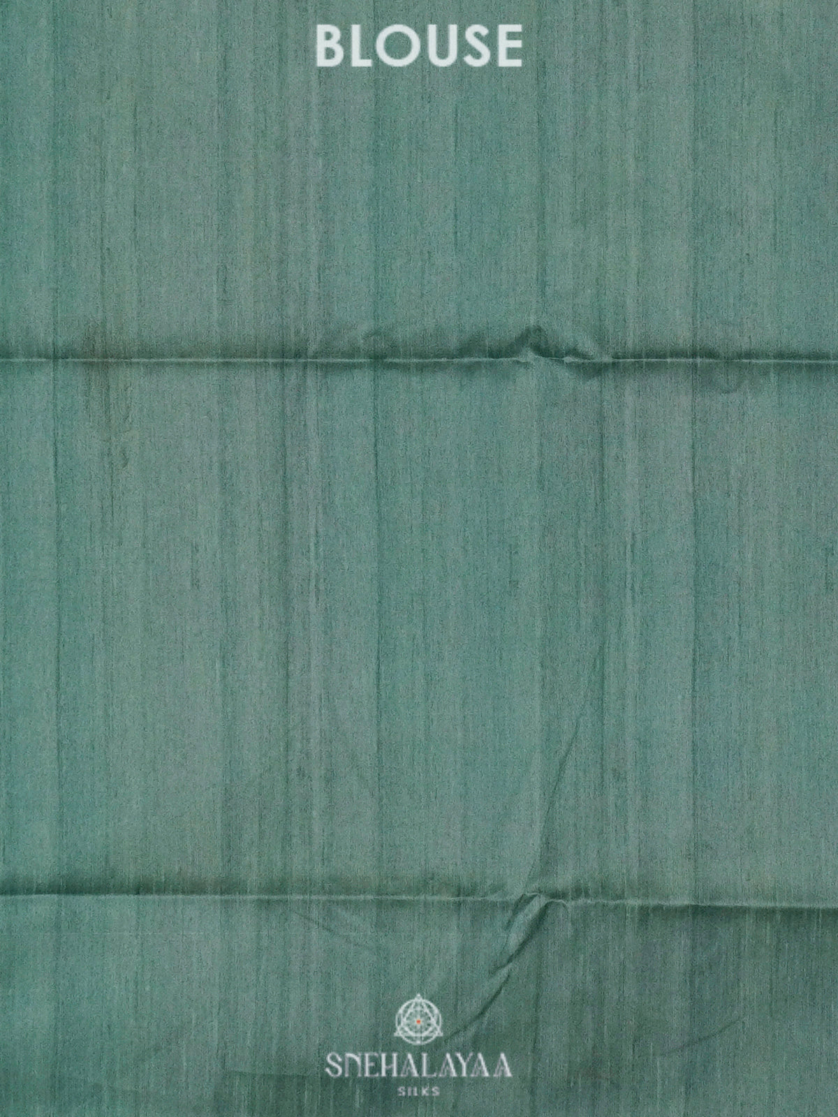 Teal Green Printed Madhubani Saree