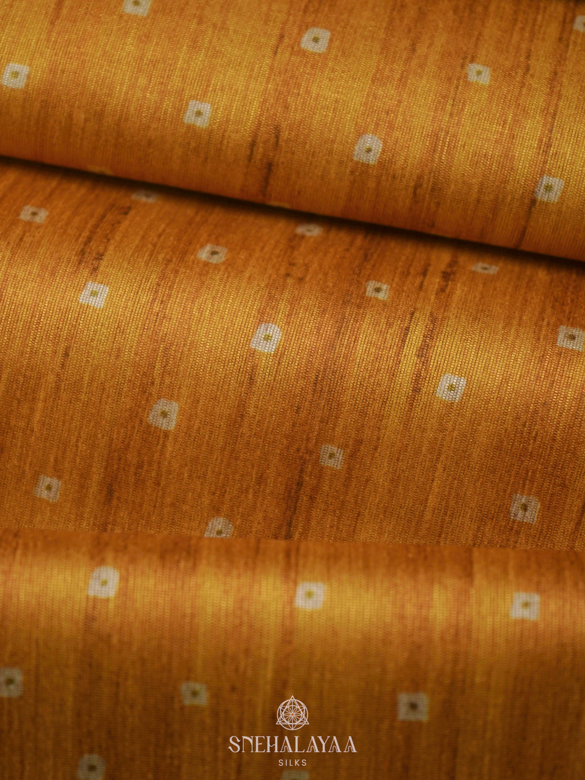 Yellow Printed Madhubani Saree