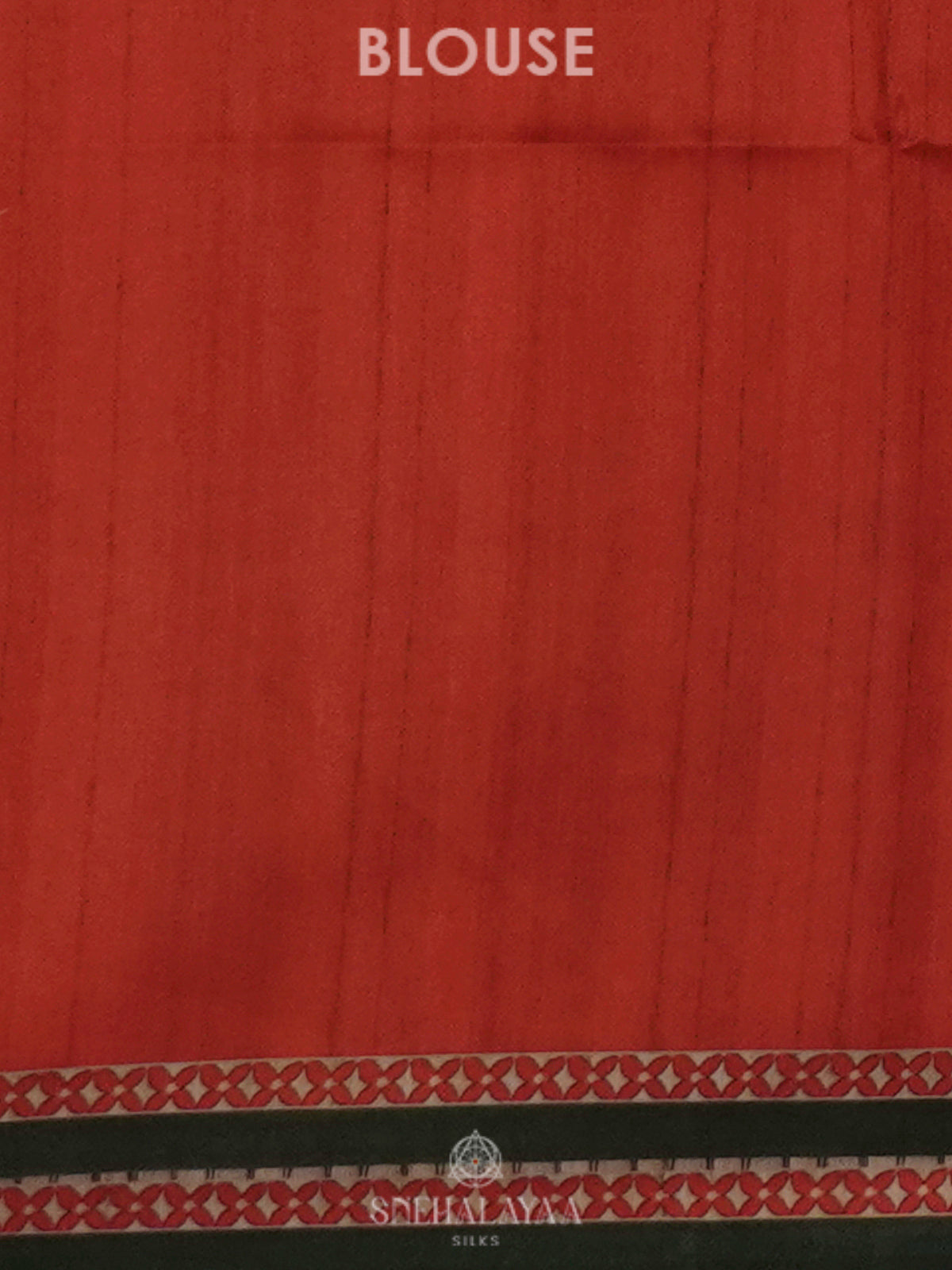 Red Printed Madhubani Saree