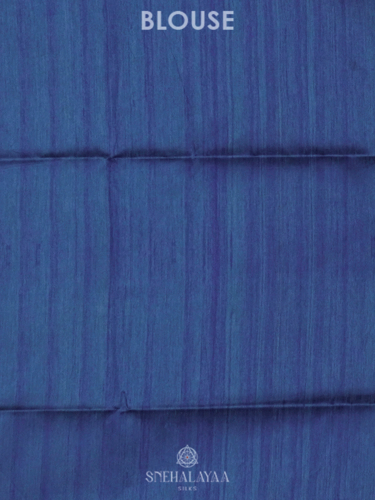 Beige with Blue Border Printed Madhubani Saree