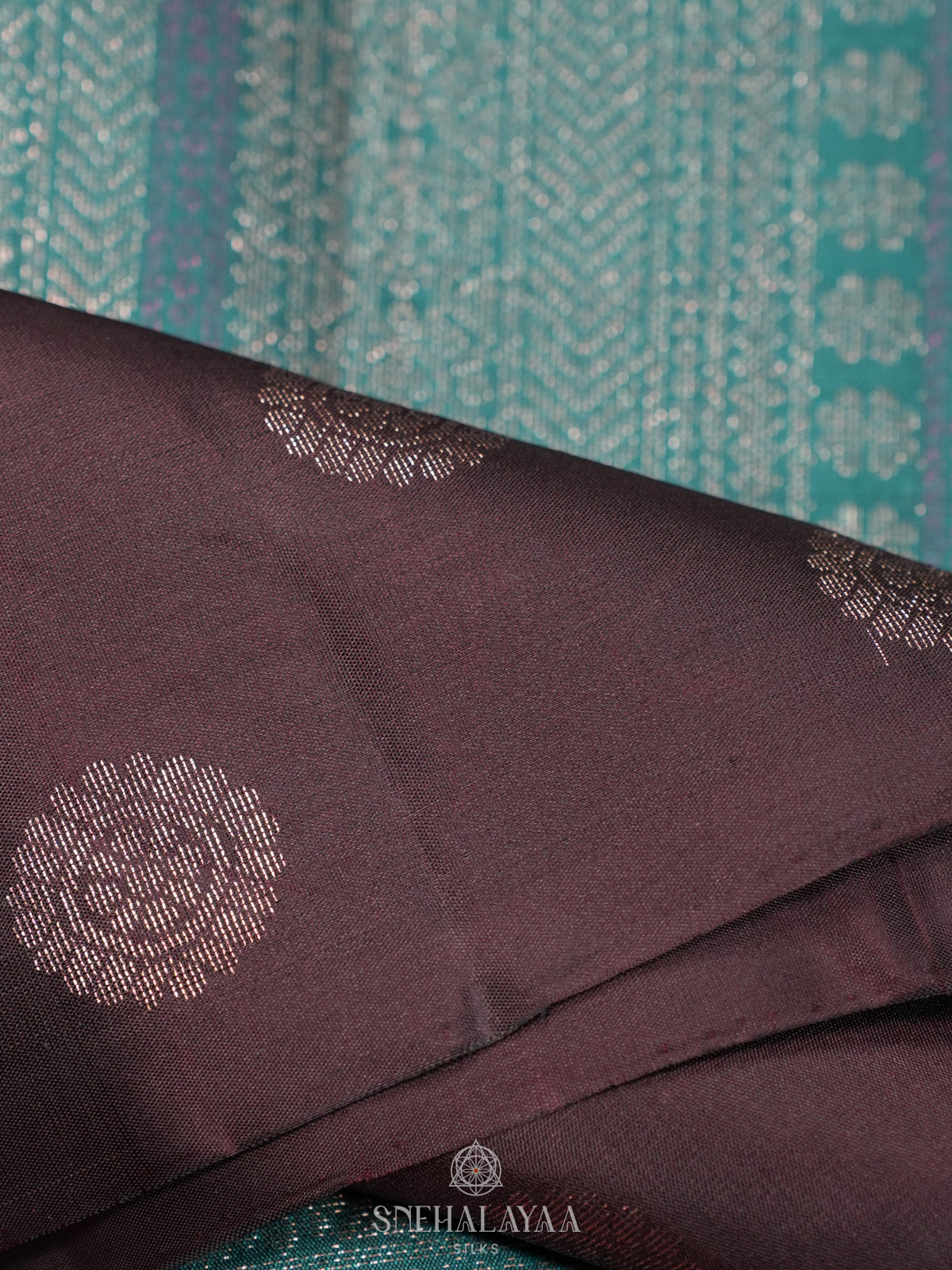 Peacock Blue Soft Silk Saree