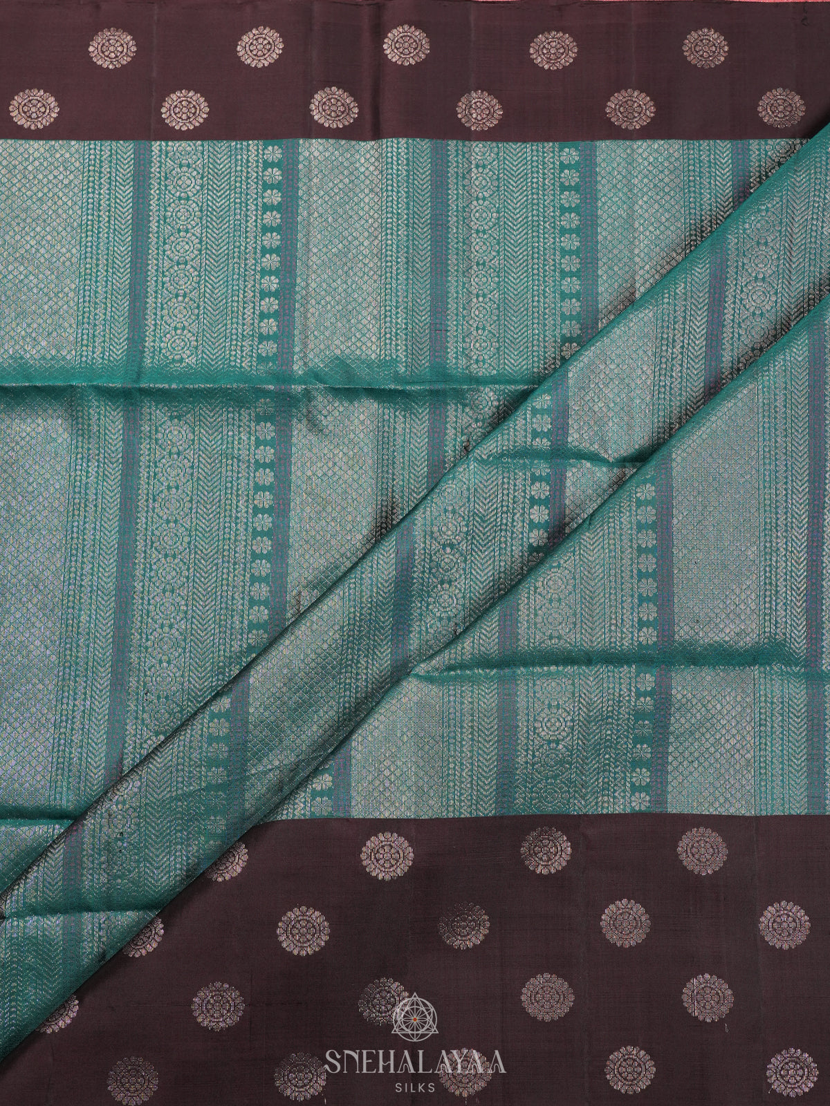 Peacock Blue Soft Silk Saree
