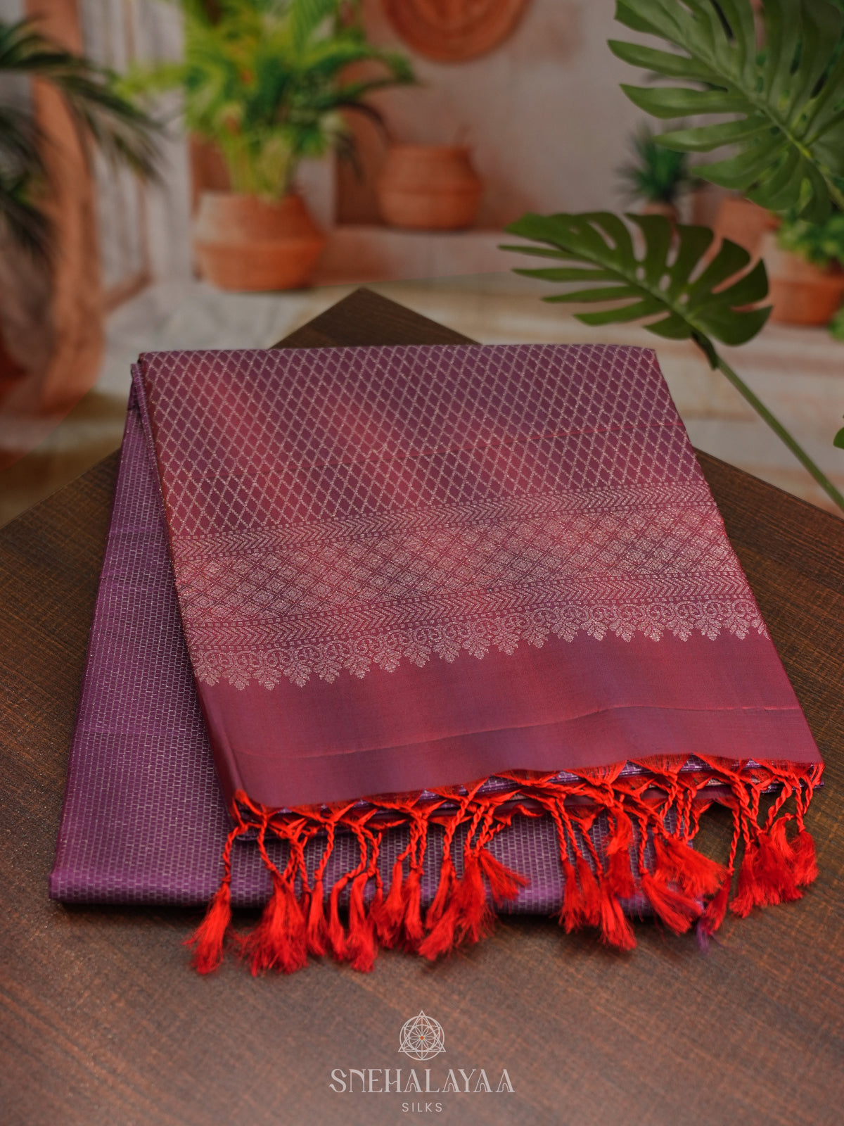 Purple Soft Silk Saree