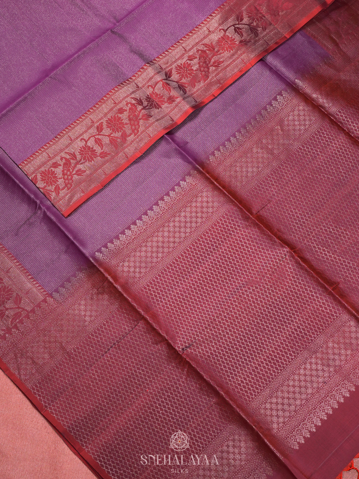 Purple Soft Silk Saree