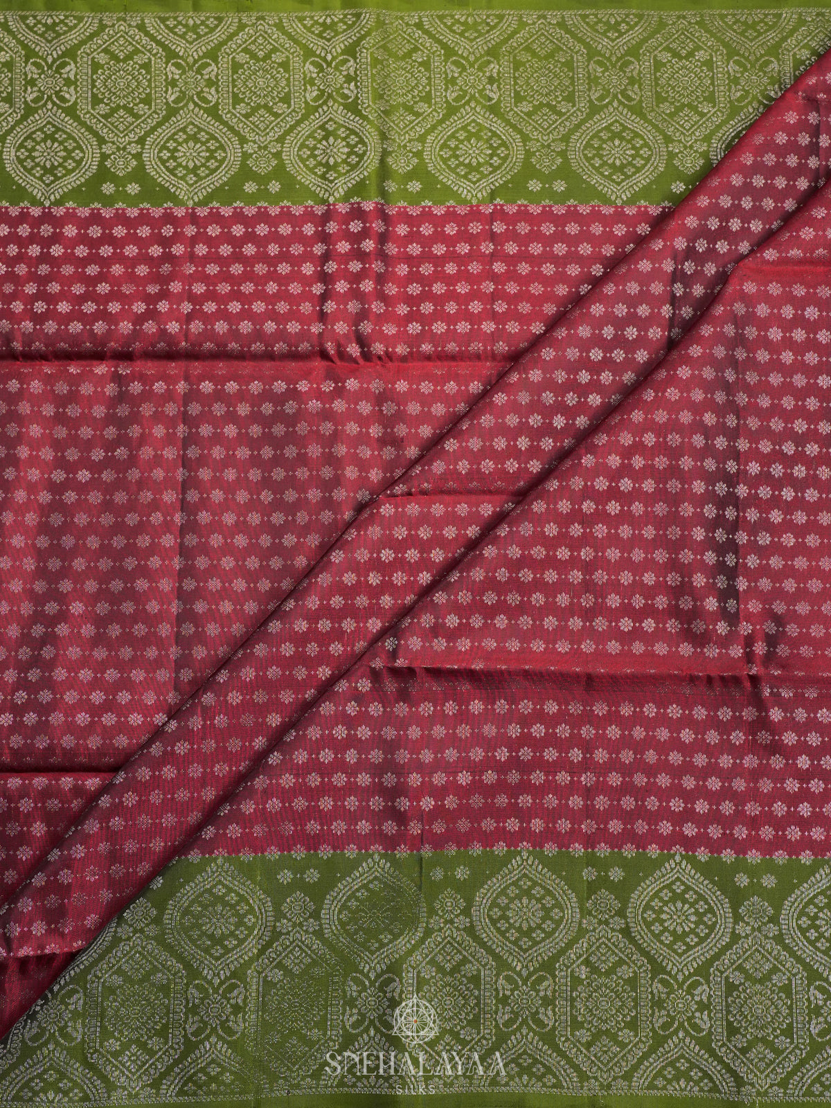 Maroon Soft Silk Saree