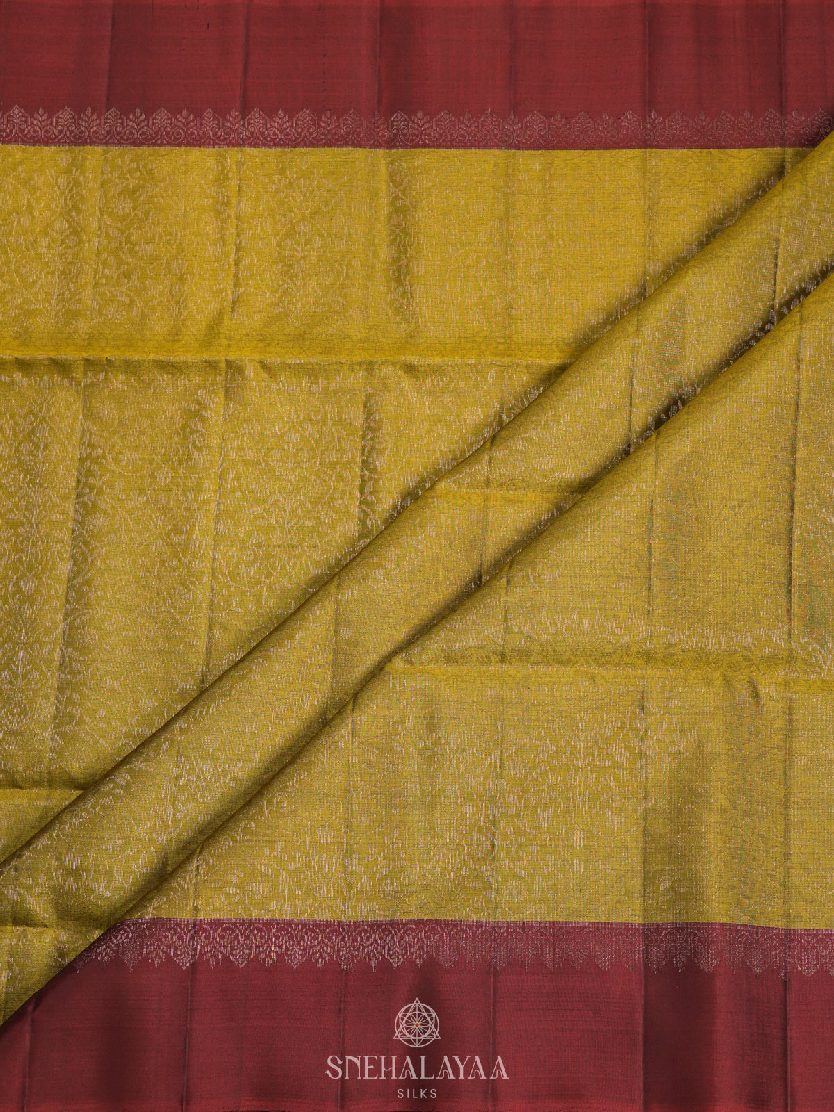 Lime Green Soft Silk Saree
