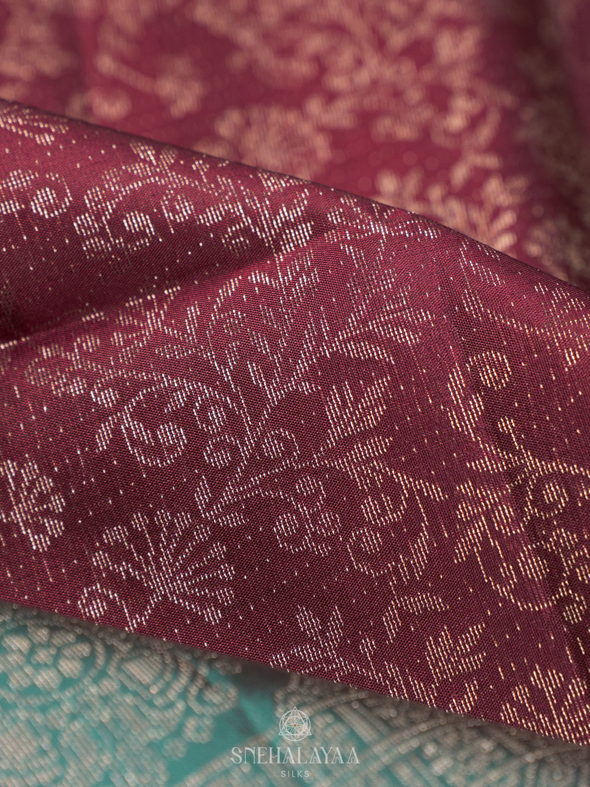 Burgundy Soft Silk Saree