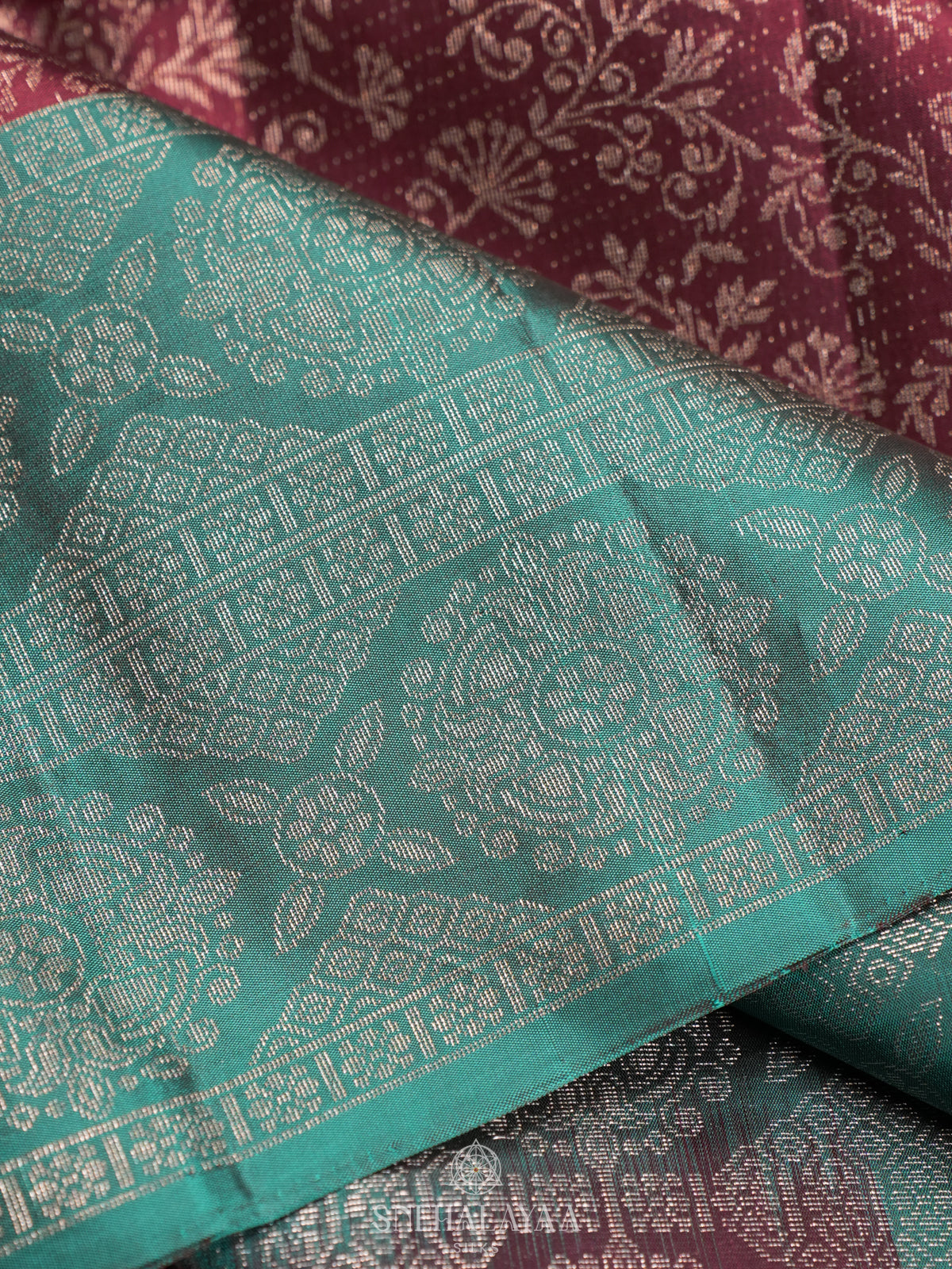 Burgundy Soft Silk Saree