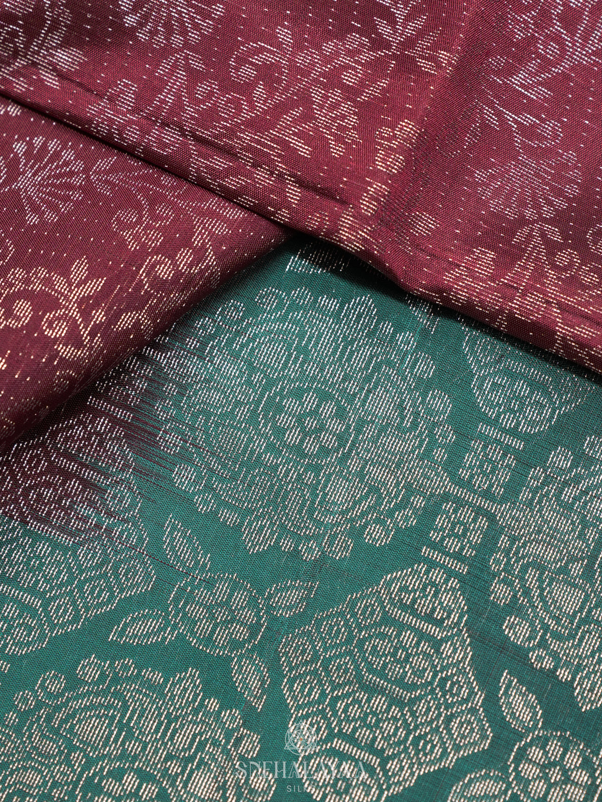Burgundy Soft Silk Saree