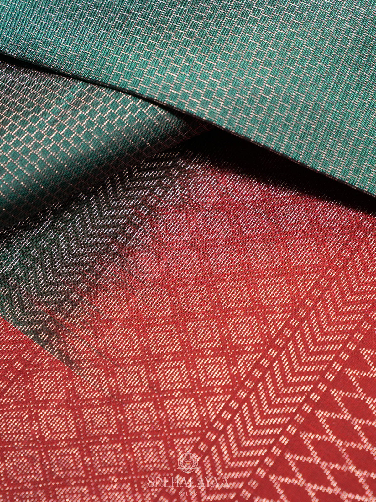 Teal Green Soft Silk Saree