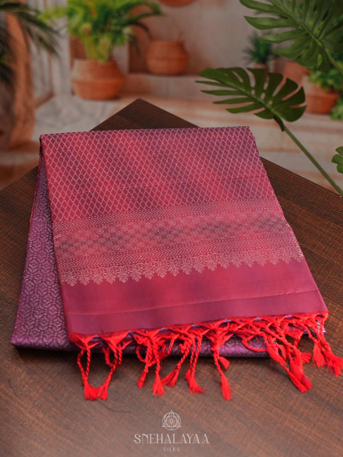 Purple Soft Silk Saree