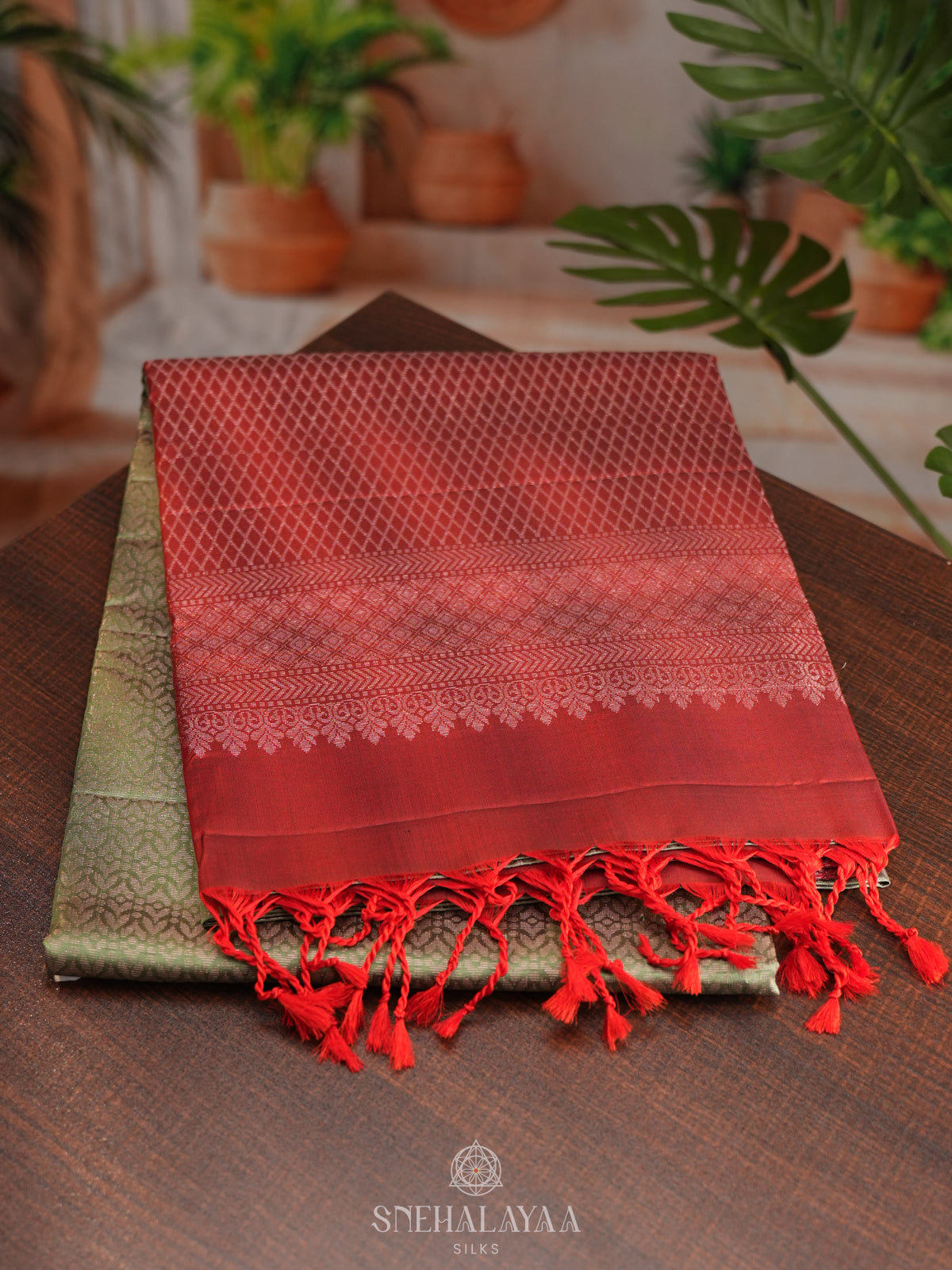 Pale Green Soft Silk Saree