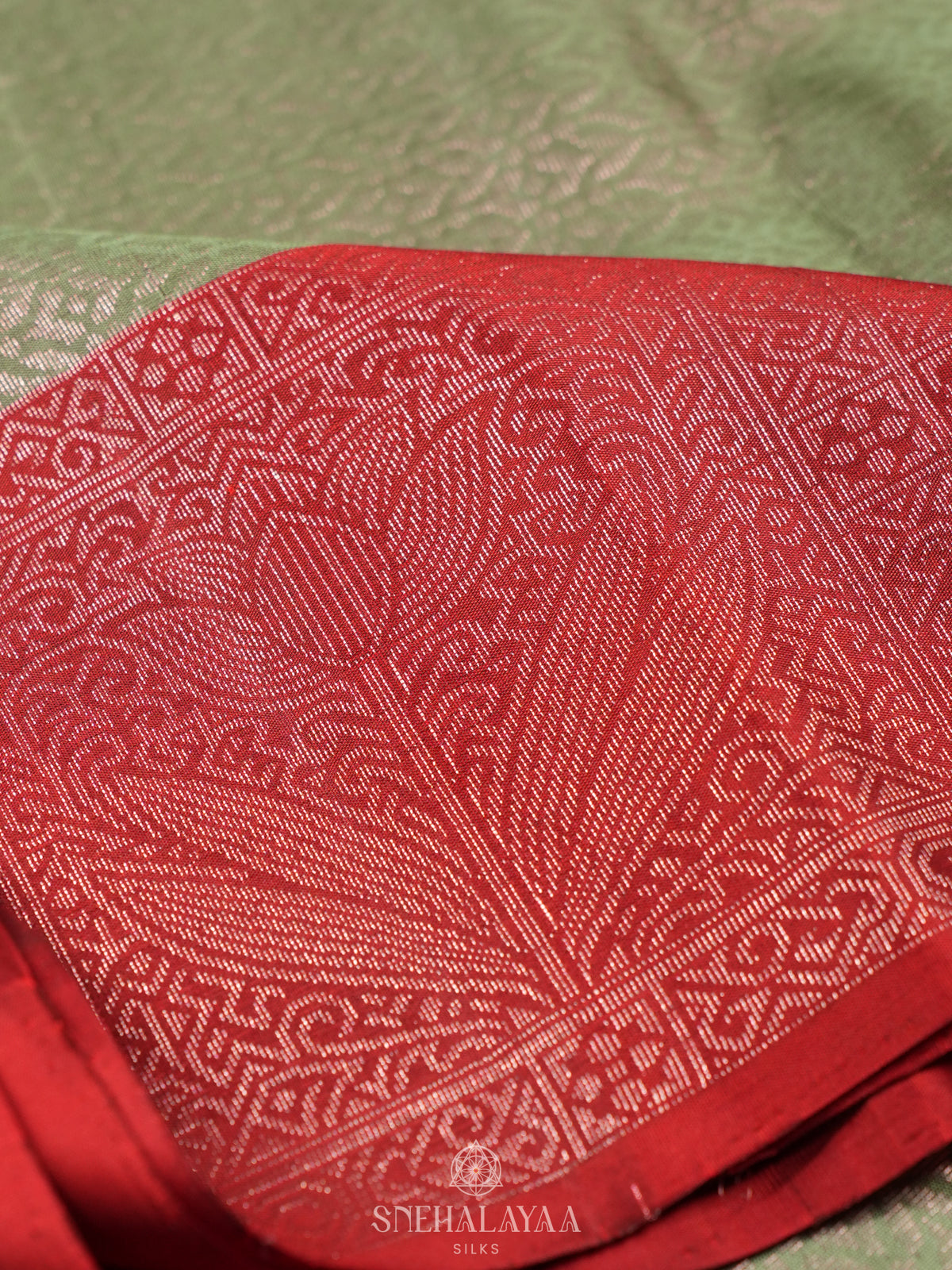 Pale Green Soft Silk Saree