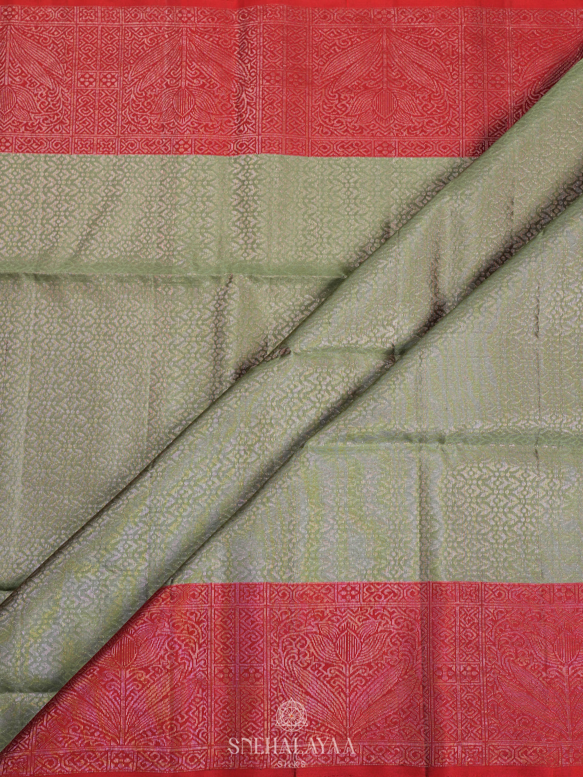 Pale Green Soft Silk Saree