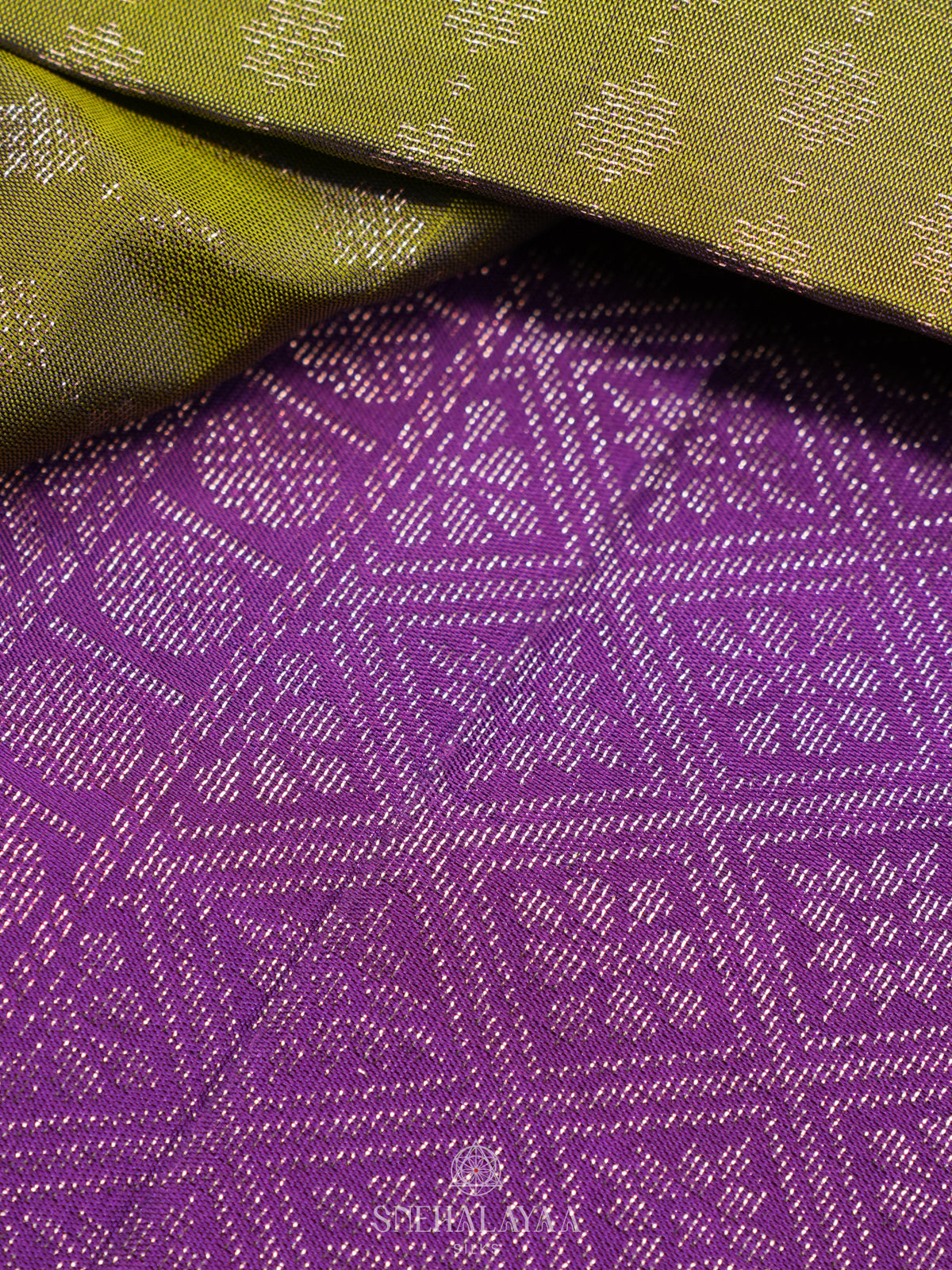 Lime Green Soft Silk Saree