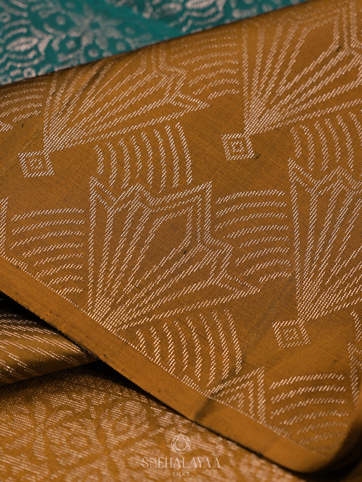 Teal Green Soft Silk Saree