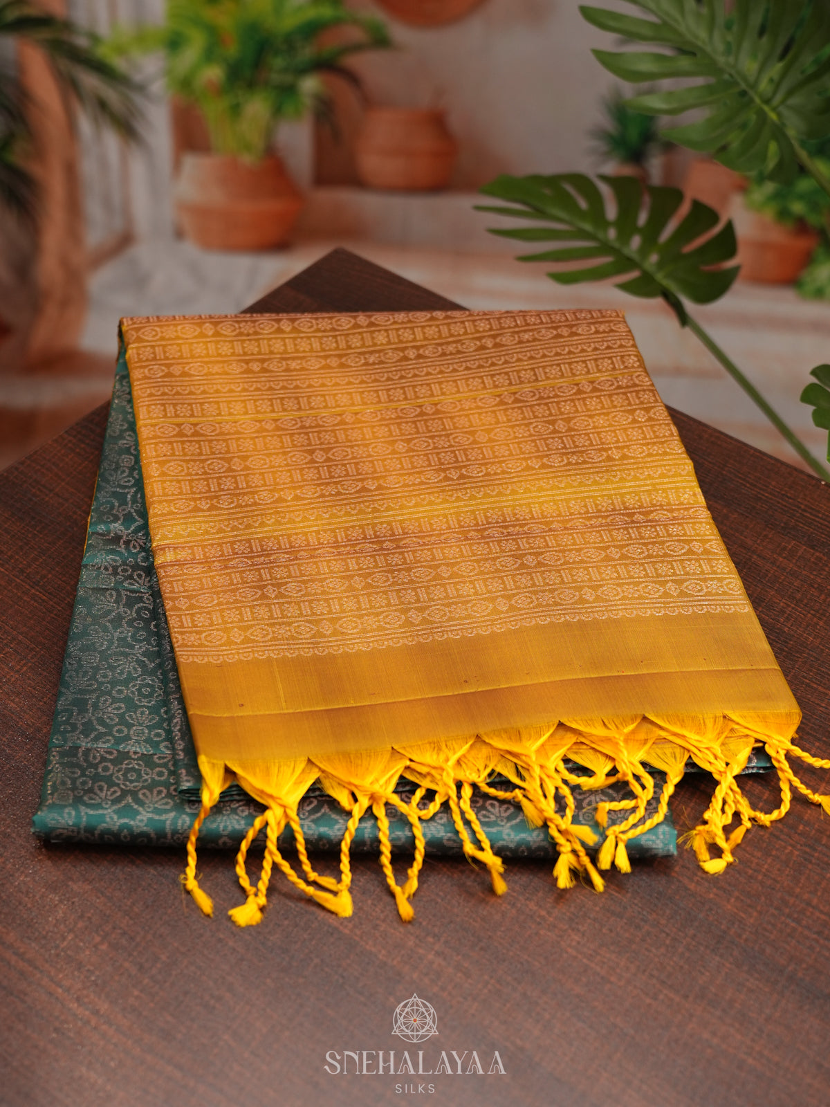 Teal Green Soft Silk Saree