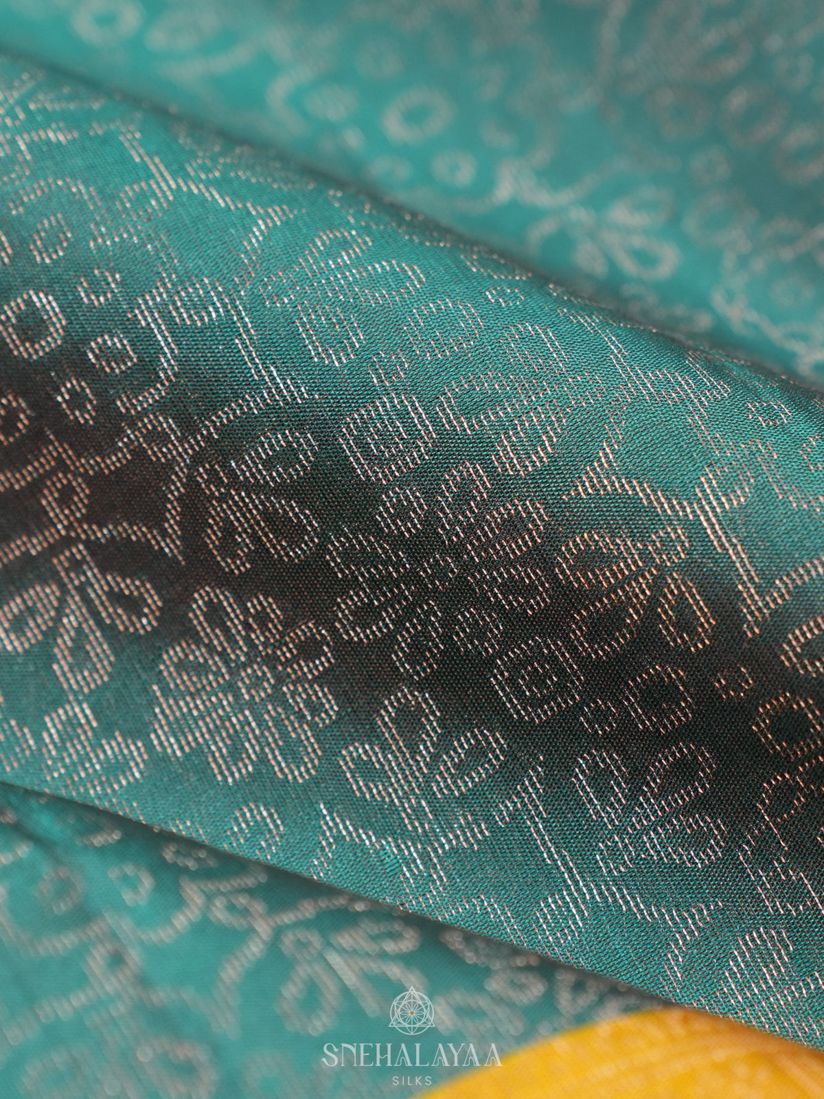 Teal Green Soft Silk Saree