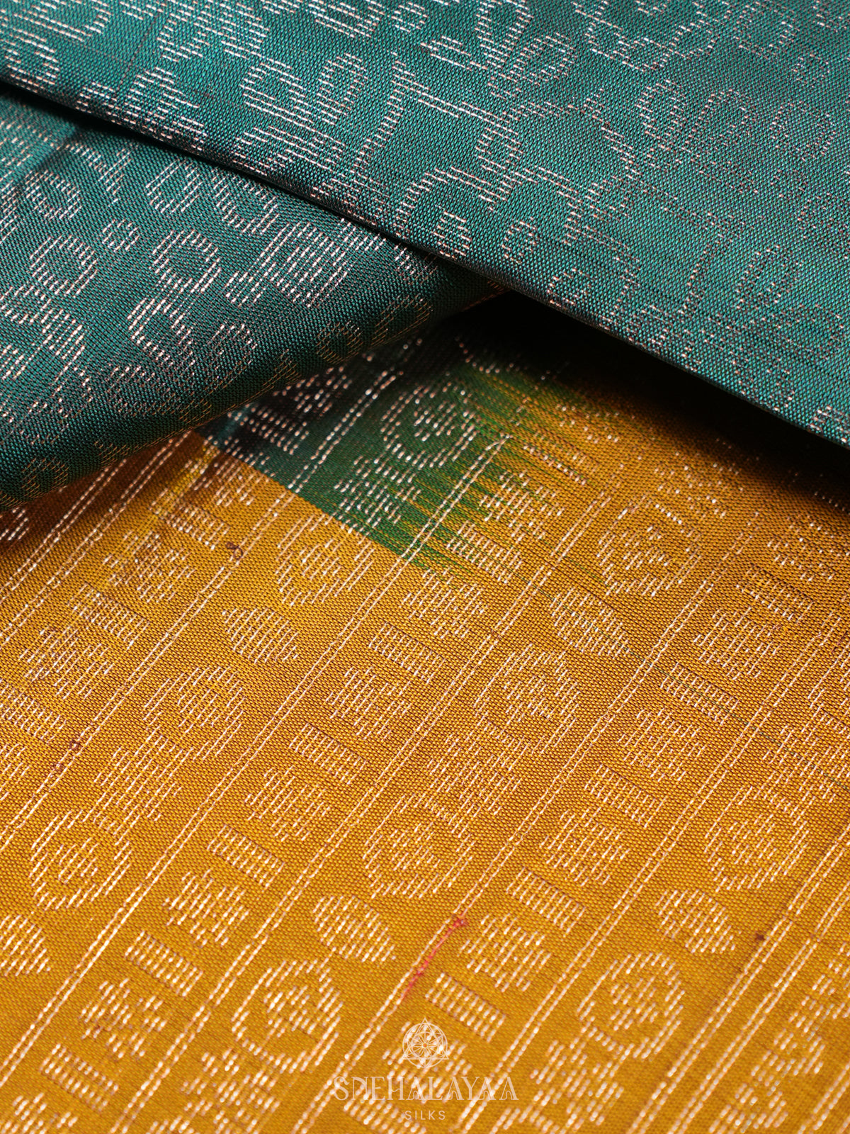 Teal Green Soft Silk Saree