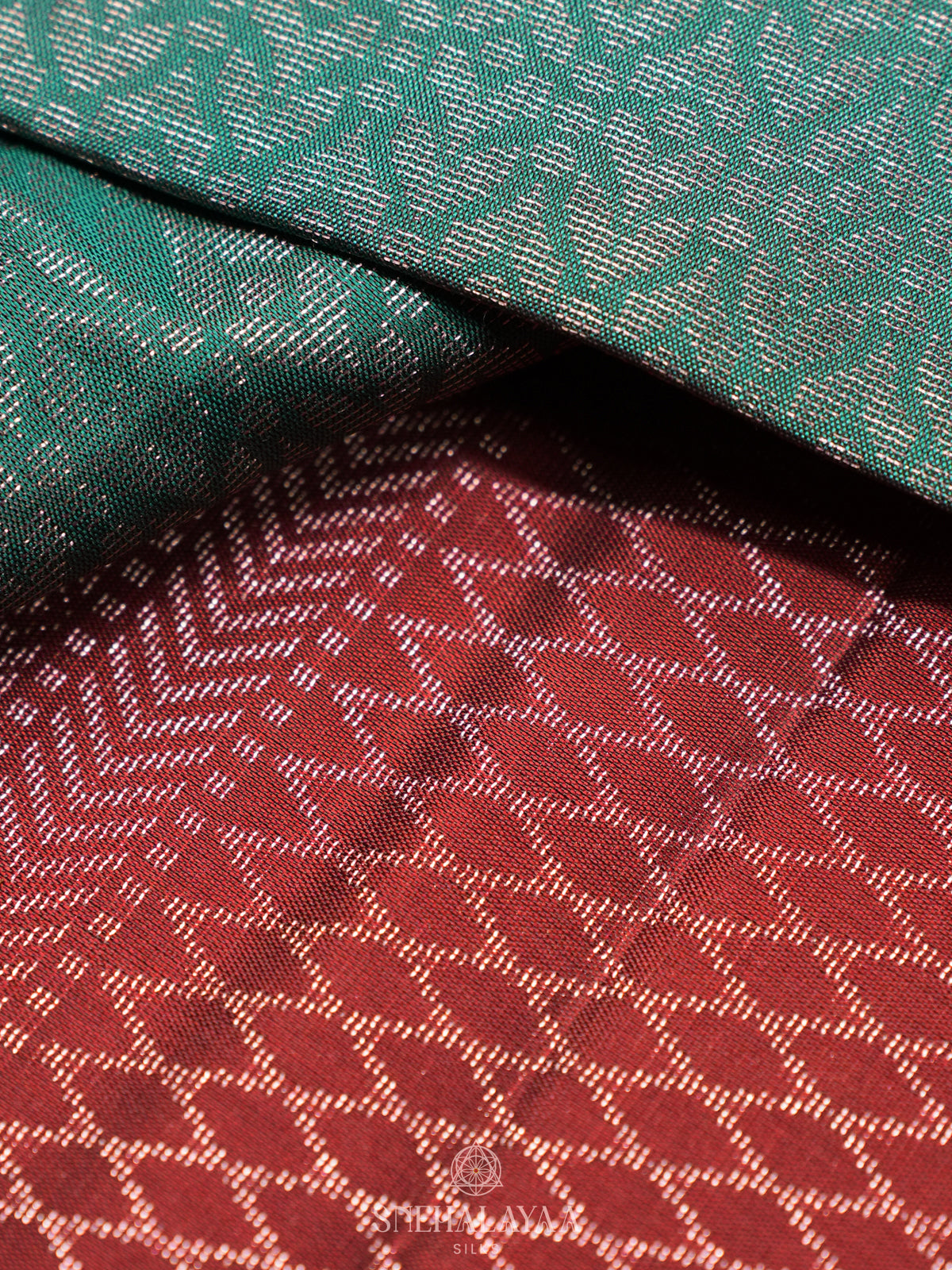 Teal Green Soft Silk Saree