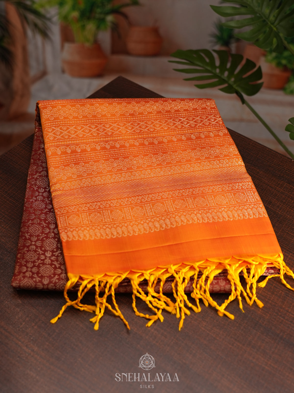 Brown Soft Silk Saree