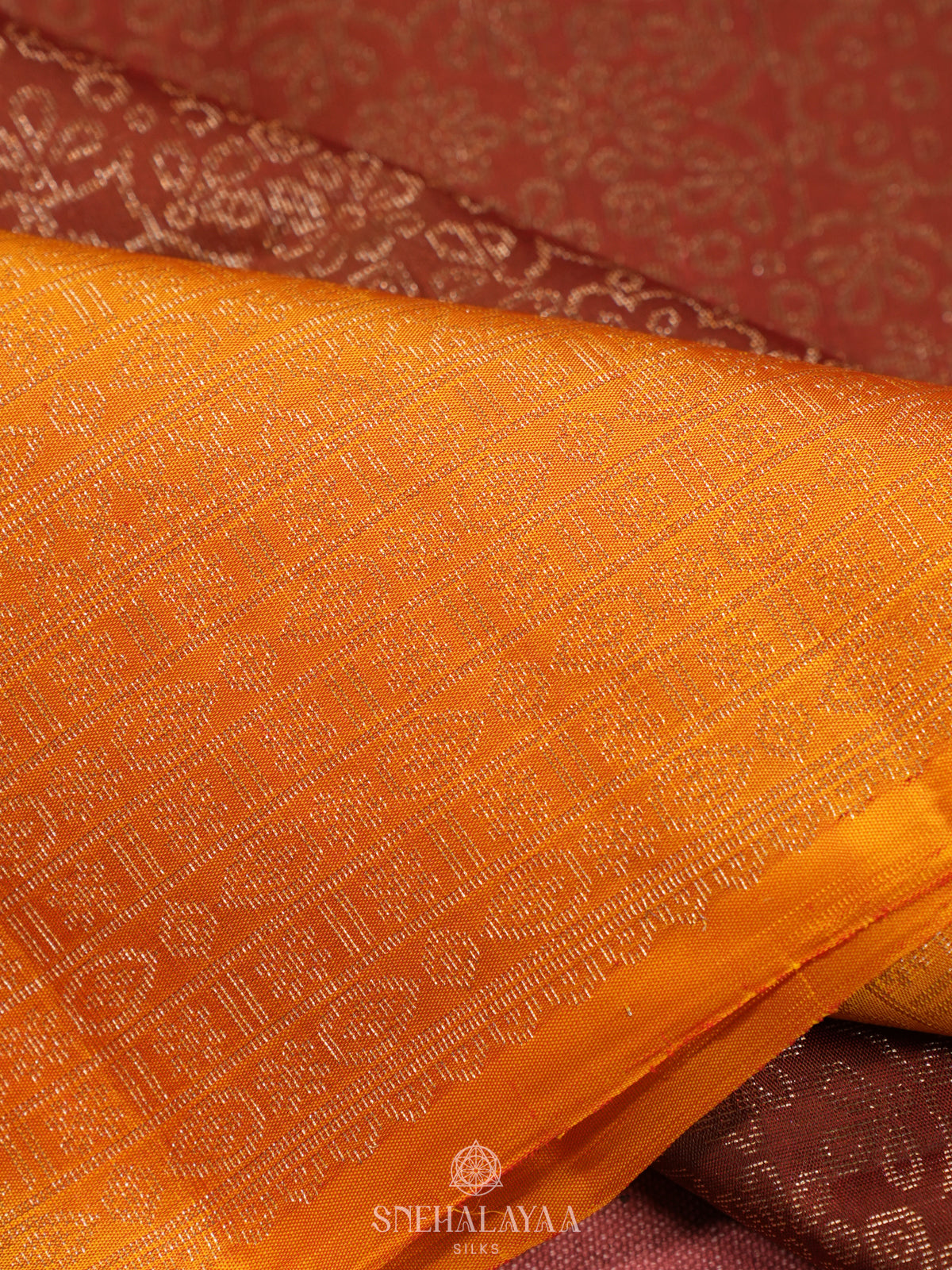 Orange Soft Silk Saree
