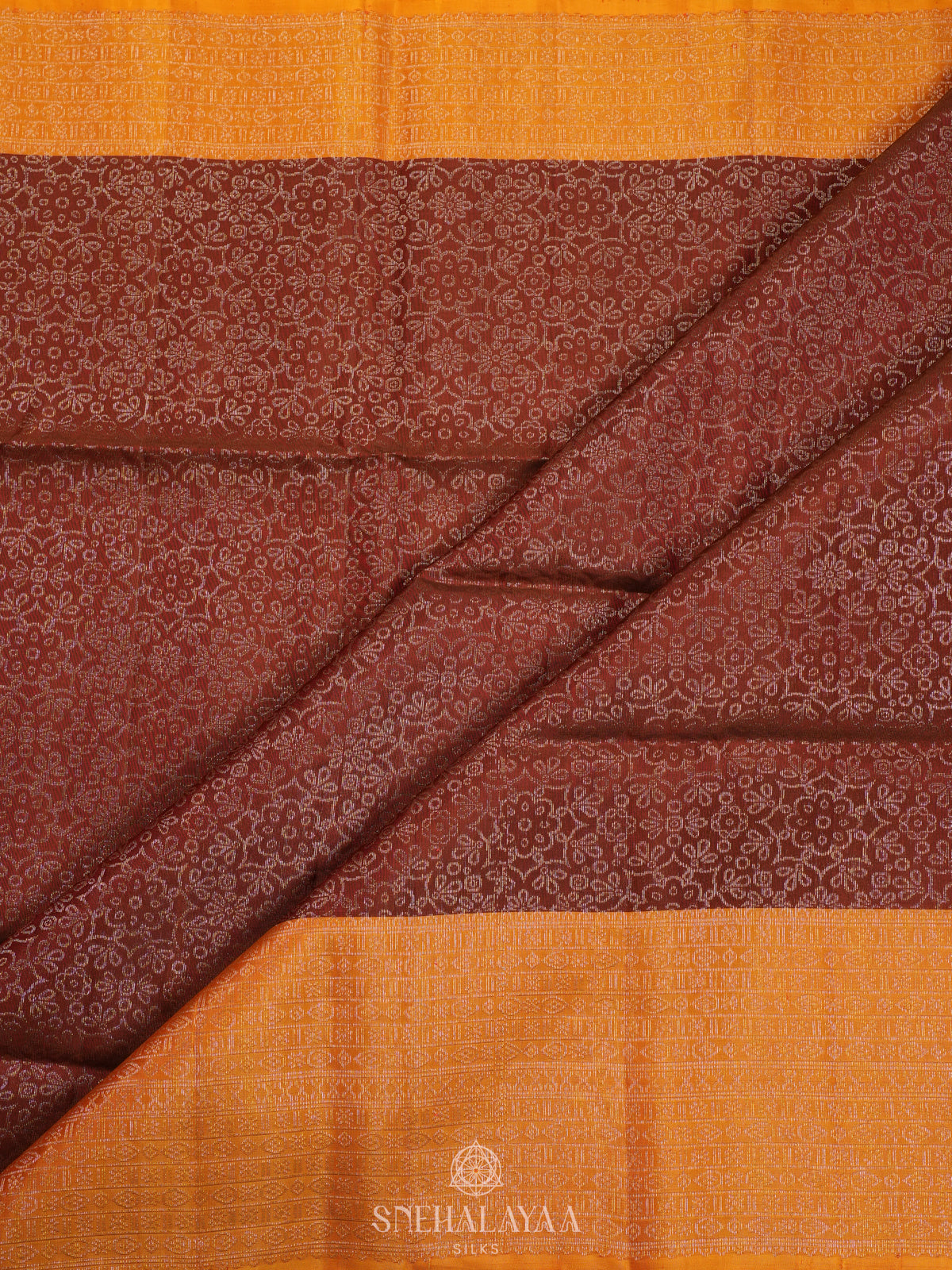 Orange Soft Silk Saree