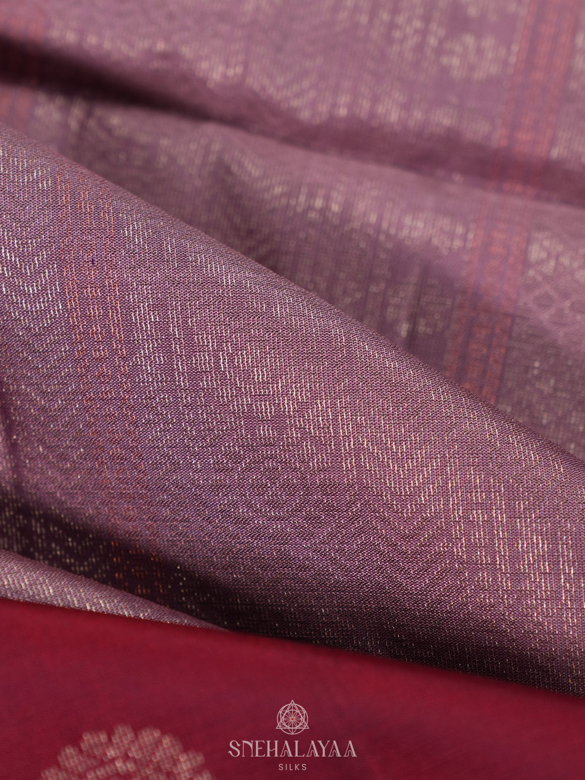 Mauve Pink Soft Silk Saree