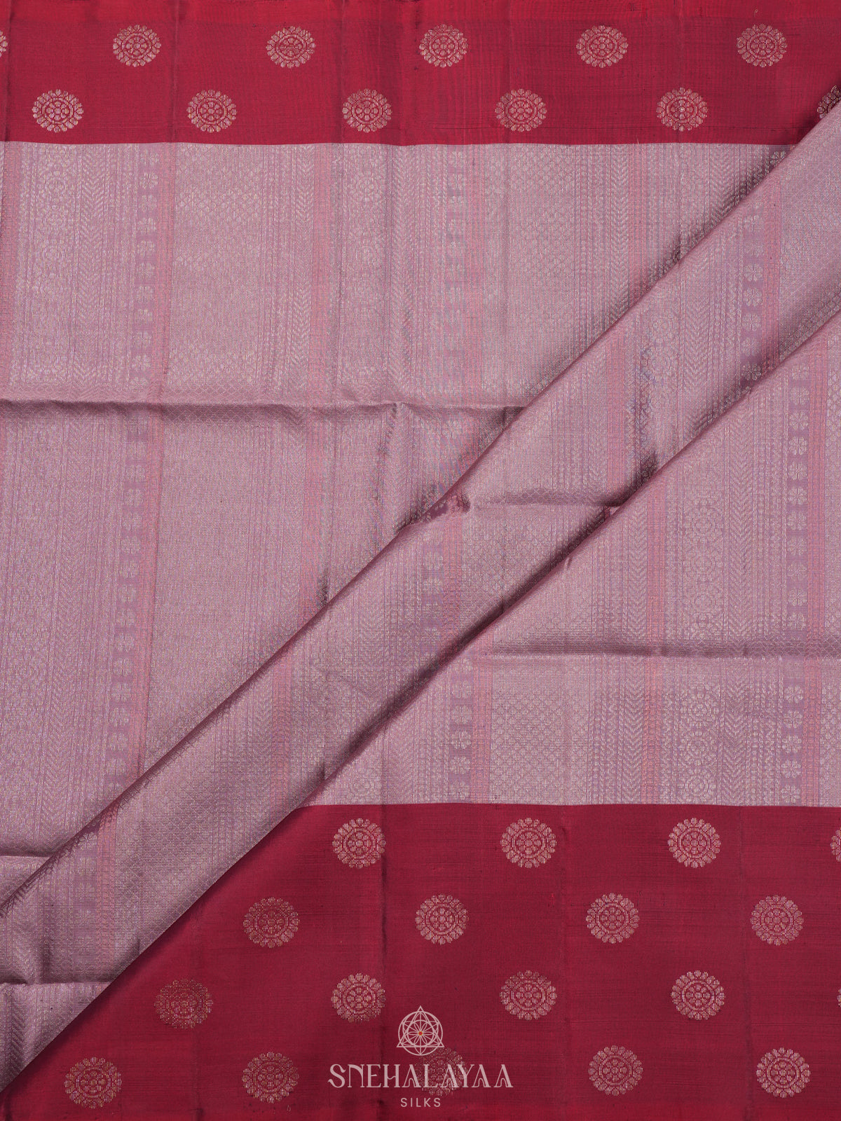 Mauve Pink Soft Silk Saree