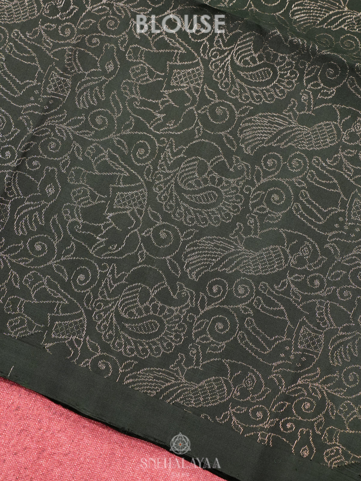 Forest Green Soft Silk Saree