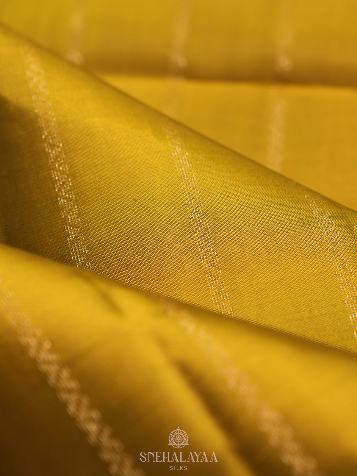 Lime Yellow Soft Silk Saree