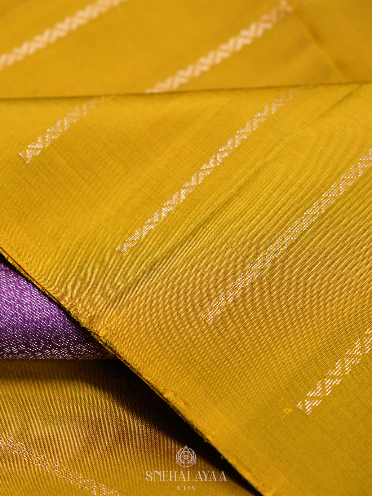 Lime Yellow Soft Silk Saree