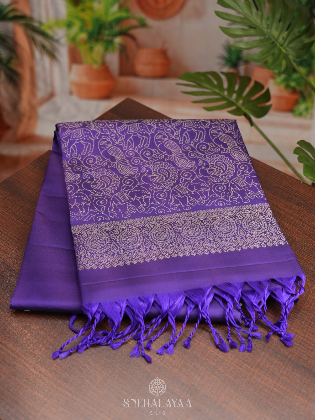 Purple Soft Silk Saree